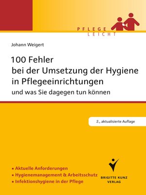 cover image of 100 Fehler bei der Umsetzung der Hygiene in Pflegeeinrichtungen